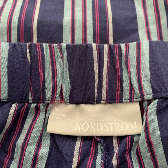 Nordstrom XL Navy Striped 100% Cotton Pajama Set New no Tag - Picture 13 of 16